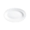 LUMINARC Oval Serving Plate Trianon 22 cm, White, 22 x