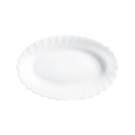 LUMINARC Oval Serving Plate Trianon 22 cm, White, 22 x 13,6 x 2,7 cm