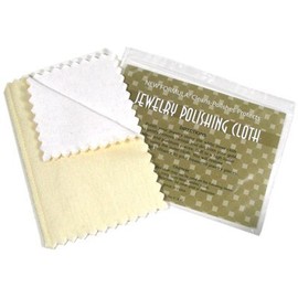 Nancy's Jewelry Polishing Cloth, Ivory, 6" x 8"