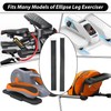 BURCHLIFE Ellipse Leg Exerciser Machine Pedal Straps 4-Pack - Leg