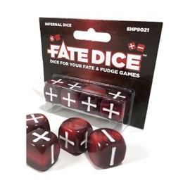 Evil Hat Productions EHP09021 Fate Infernal Dice, Multi-Colour, Multicoloured