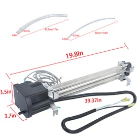 YSMN 4.0KW 240V 1.0KW 120V 26-C3160-2S Double Barrel Low Flow Heater Part Replacement for c3160-2s C3564-2 73791 73039 6758 Replacement for Hot Spring Tiger River