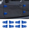 8PCS Door Hinge Cover Trim Accessories for 2018-2024 Jeep Wrangler