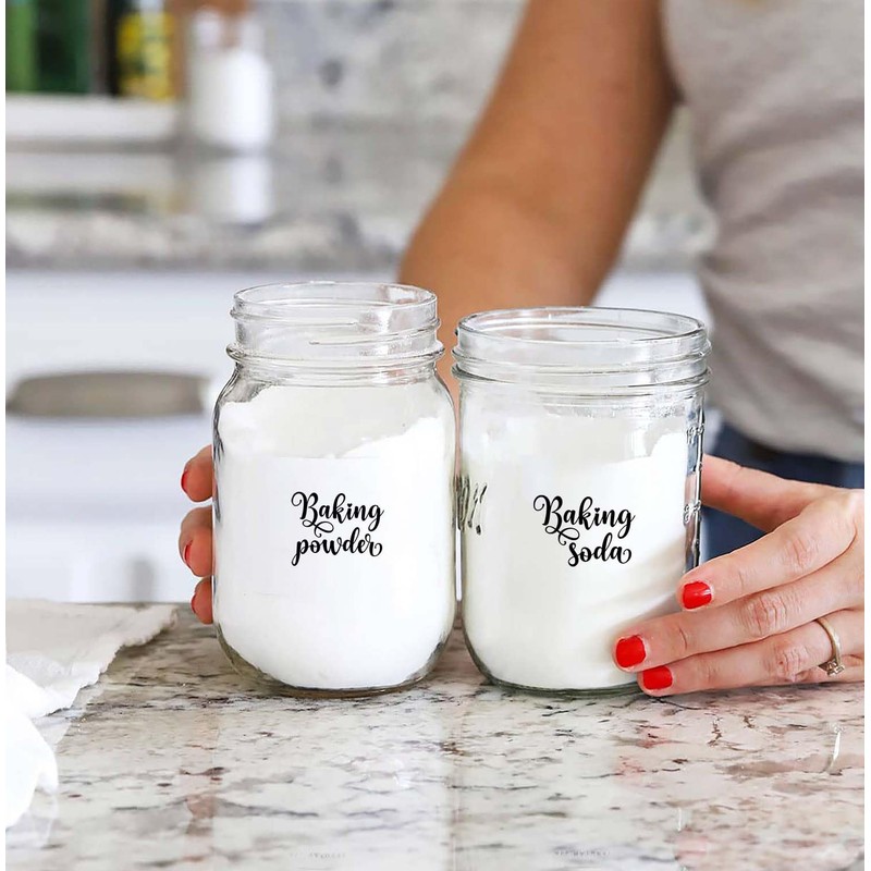 Pantry Organization Labels, Pantry Labels for Jars Containers Set of