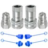 Cplbrb 1/2" Ag ISO 7241-B Hydraulic Quick Connect Couplers with