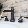 BATHLAVISH Oil Rubbed Bronze Bathroom Faucet 3 Hole 2-Handle Widespread