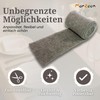 Felt Ribbon Decorative Ribbon Felt Grey 10 x 200 cm