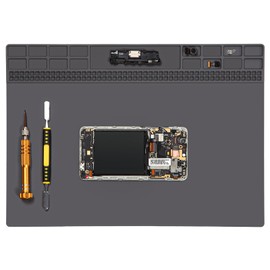 Premium Heat Resistant 932°F Silicone Soldering Mat for BGA and Gun Soldering Iron, Enlarge Working Area Electronic Repair Work Mat, Silicone Repair Mat, Cell Phone Laptop Repair