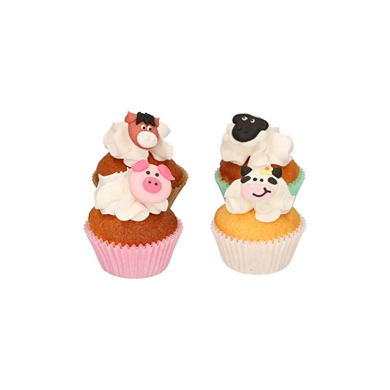 FunCakes Zucker Dekorationen Bauernhoftiere Set/12