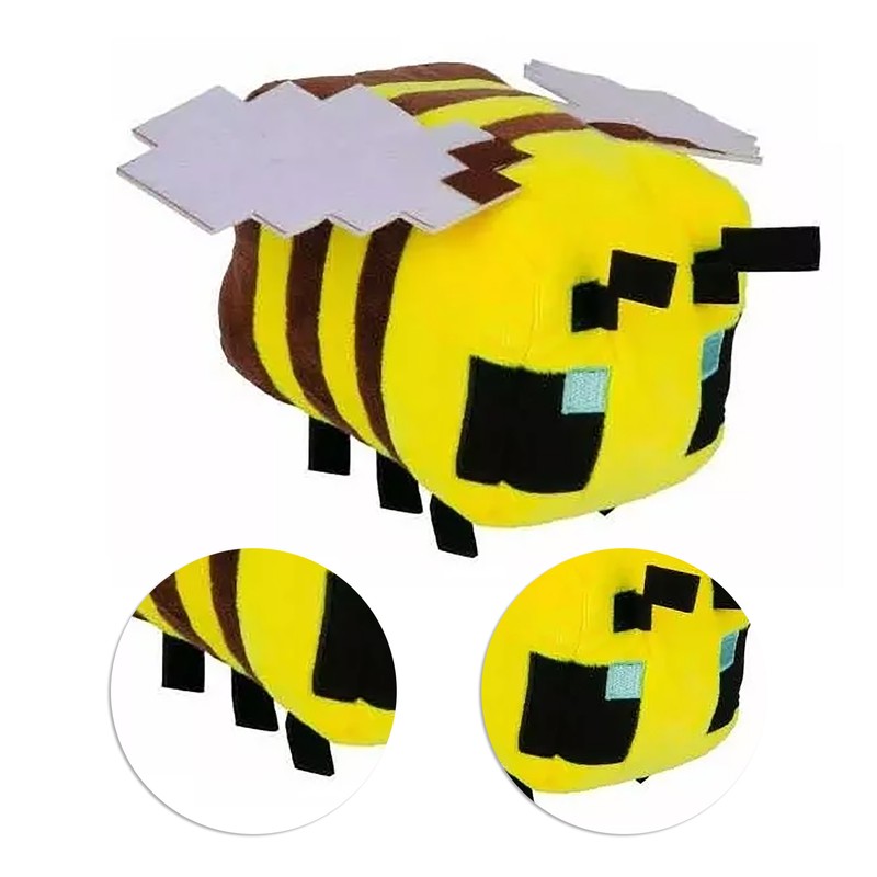 Honey Bee Plush Doll Yellow Soft PP Cotton Velvet Fabric