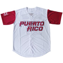 Kekambas #21 Roberto Clemente Puerto Rico World Game Classic Mens Baseball Jersey Stitched Size S