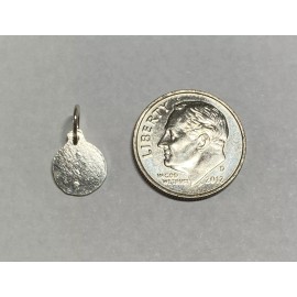 Sterling Silver Sacred Heart of Jesus "Sagrado Corazon de Jesus" 8mm Baby Medal