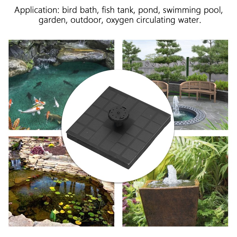 Solar Fountain Water Pump Automatic Floating Fountain Water Pump for