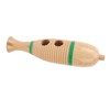 Fish Shaped Guiro Wooden Latin Percussion Musical Instruments with Rhythm