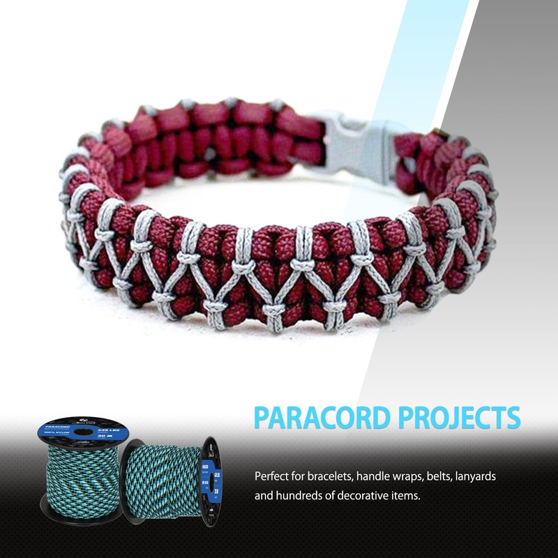 Abma Cord Paracord 425 lbs 3mm 100% Nylon 30M -