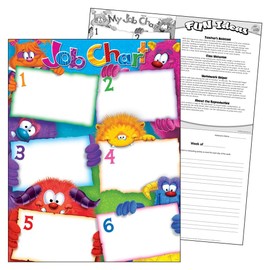 Job Chart Furry Friends Monsters Poster Classroom Tasks