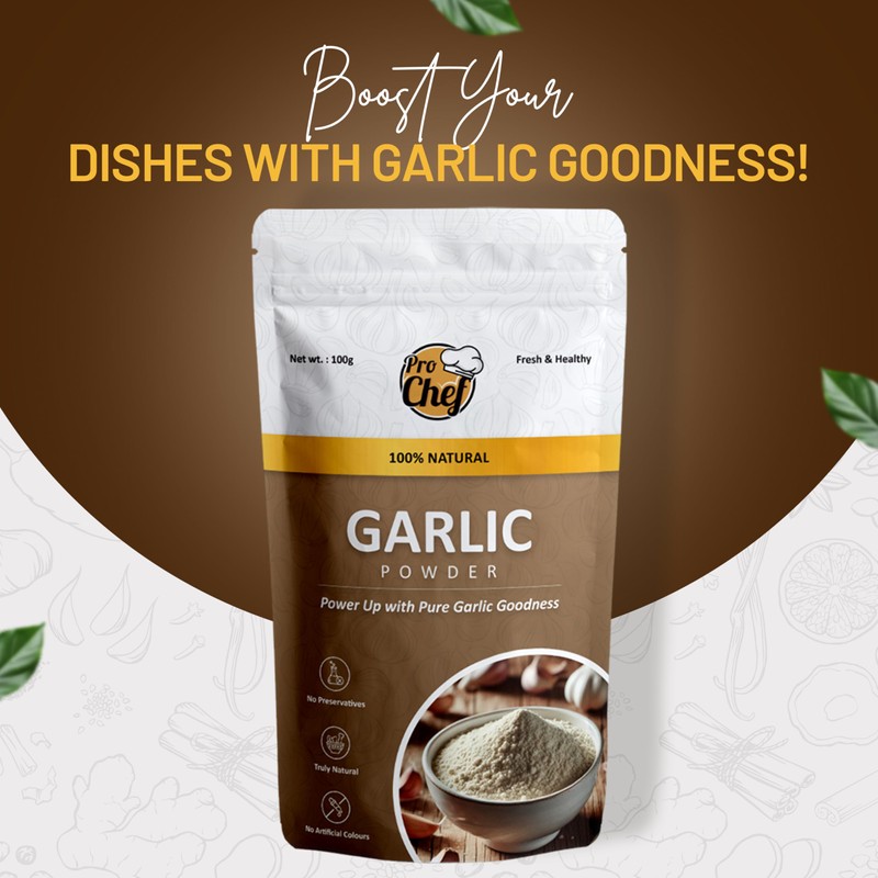 ProChef Pure Garlic Powder | Ideal for Cooking, Seasoning &
