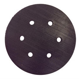 Superior Pads and Abrasives RSP37 6 inch Diameter 6 Vacuum Holes with 5/16 inch-24 Threaded Shaft Hook and Loop Sander Pad Replaces Porter Cable 18001