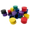 Pack of 12 Strong Assorted Coloured Round Flat Magnets -
