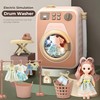 Haugboag Toy Washing Machine,Water-Filled Washer and Dryer Playset for Kids