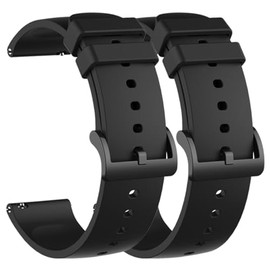 Compatible with ITOUCH AIR 5 Smart Watch Band, Adjustable Solo Loop Silicone Breathable Replacement Sport Straps for ITOUCH AIR 5 Smartwatch (2 Pack)