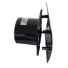 Modern Black Bathroom Extractor Fan, 100mm, 75m³/h Flow Rate, 26dB,