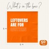 Leftovers Are For Quitters Thanksgiving Napkins - Set of 50