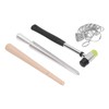 Ring Sizer Set Aluminum Finger Sizing Gauge Polishing Wood Mandrel