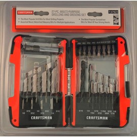Craftsman SRS37921A Multi-Purpose Drilling/Driving Set with Drill Bits 1/16"-5/16" (27 Piece)