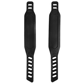 Faemsat Exercise Bike Pedal Straps Universal Long Pedal Strap Adjustable Exercise Bike Rubber Pedal Straps for Stationary Bikes Fits Most Exercise Bike Pedals