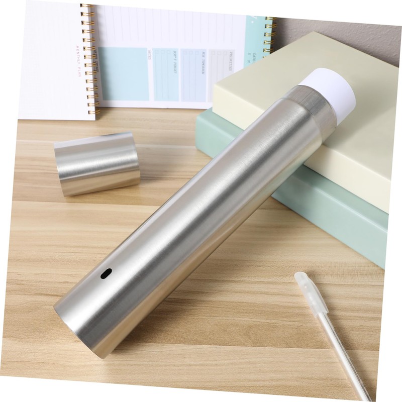 Operitacx Stainless Steel Certificate Holder Tube 30*5cm Sturdy Document Storage