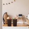 Bekith 2 Pack Small Wicker Waste Paper Basket Woven Basket