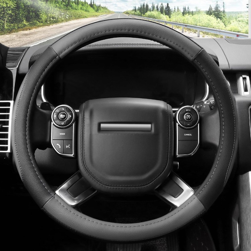 Cofit Steering Wheel Cover, Microfibre Leather, S/M/L