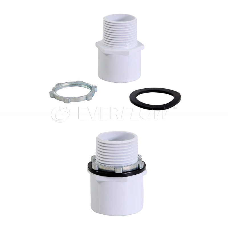Everflow PWHP24 Plastic Water Heater Drain Pan with 1 in.