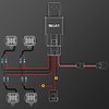 RIGIDON Wiring Harness Cable Set Relay Adapter for Car Headlights
