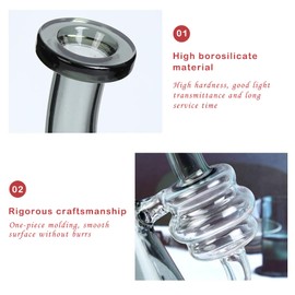 Kitchgogo Oil Bottle,Glass Attachment Accessories Replacement Top for Pro (Green)，