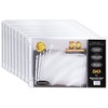 50 Pack 11x17 Inch Heavyweight Diamond Clear Sheet Protectors, Side