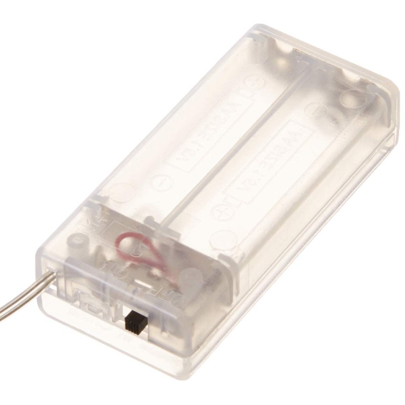 PRODUCTWORKS Tiny Lites Battery Operated Silver Wire Indoor LED Light