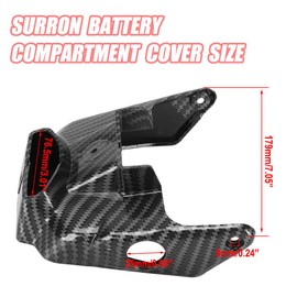 Sur Ron Battery Side Cover Imitation Carbon Fiber Battery Protect Lock Cover for Surron Light Bee X / S / X160 / X260 Electric Dirt Bike EBike Battery Wrap Guard Protector Protection
