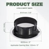 PATIKIL 6 Inch Round Air Vent Cover, 4 Pack ABS