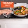 IMUSA 12” Stainless Steel Frying Pan with Gray Ceramic Nonstick
