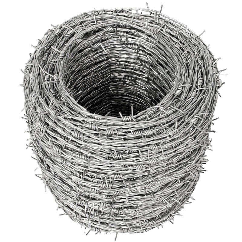 YXJSTO Real Barbed Wire 1320FT, 4 Point Barbed Wire Roll