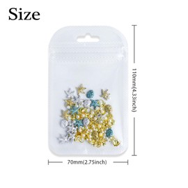 Summer Ocean Beach Nail Charms Gold Blue Silver Resin Metal Marine Starfish Seashell Charms For Nails Design Pearl Sea Shell Starfish Nail Charm Studs Nail Jewels For Nail Art Charms Nails Accessories
