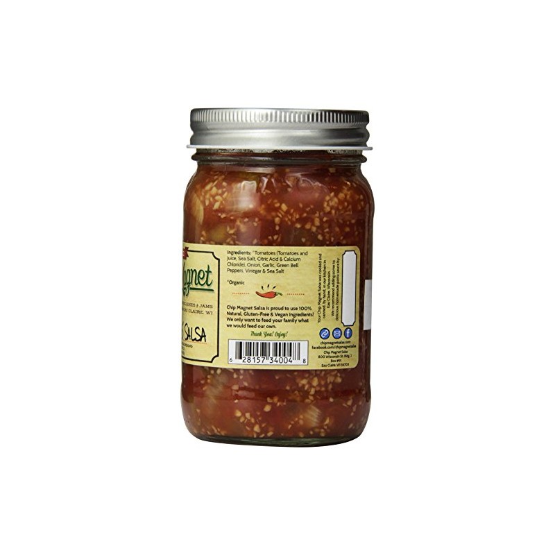 Chip Magnet Garlicious Salsa, Mild, 16 Ounce