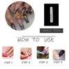 MISUD Press on Nails Long Square Fake Nails Glossy Glue
