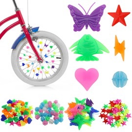 YAOSHENGUP Pack of 360 Children's Bicycle Accessories Spoke Clips Spoke Beads Children Colourful Bicycle Spoke Beads Decorations Reflective Spoke Clicker for Girls and Boys Spoke Beads