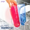 Pogo BPA-Free Tritan Plastic Water Bottle with Soft Straw Lid,