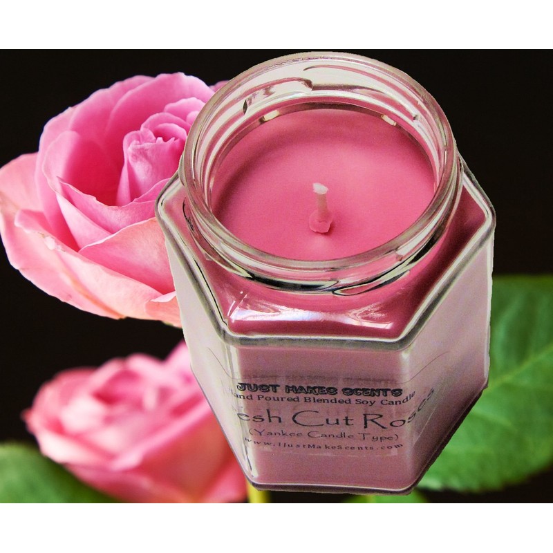 3 Pack - Fresh Cut Roses Scented Blended Soy Candle