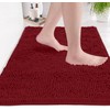 LuxUrux Bath Mat-Extra-Soft Plush Bath Shower Bathroom Rug, 1'' Chenille