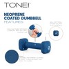 Tone Fitness 2 lb Neoprene Dumbbell Pair for Home Workouts